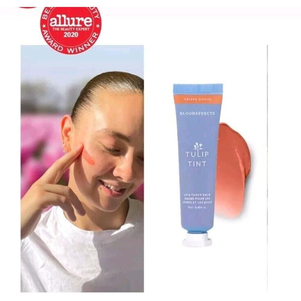 BloomEffects Tulip Tint Lip & Cheek Balm 0.45oz Crispa Coral